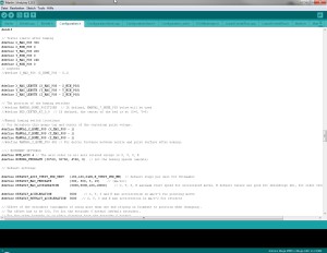 Die Arduino-IDE: Viel Spaß beim Konfigurieren des Druckers.