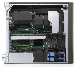 Workstation-Gehäuse - hier eine Dell Precision T7610 - sind mit ausgeklügelten Kühlluftführungen ausgestattet (Bild: Dell).