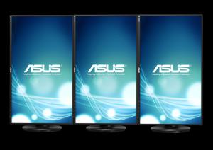 Dreimal viel Platz: Der Asus VN279QLB (Bild: Asus).