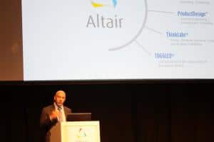Altair-CEO Scape begrüßte 600 Teilnehmer in München.