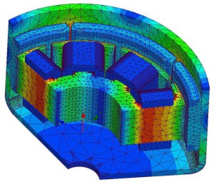 Simulation von Elektromotoren ist eines der angebotenen Themen (Bild CADFEM).