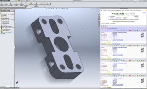 Der Classmate Easyfinder lässt sich in alle gängigen CAD-Systeme integrieren – zum Beispiel in Solidworks (Bild: simus systems GmbH).