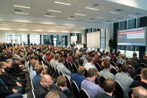 Fast 550 Besucher lauschten beim Bechtle Experience Day dem SolidWorks CEO Gian Paolo Bassi (Bild: Bechtle).