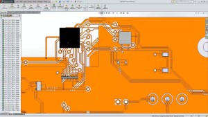 Der SolidWorks-Anwender sieht in seiner Umgebung ein detailliertes Modell der Leiterplatte, (alle Bilder: SolidLine)