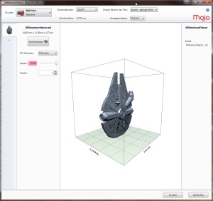 Wenige Optionen, einfache Druckdatenerstellung: Der Mojo Print Wizard.