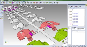 Visi Progress: Bei Artikeländerungen werden dieTeile im 3D-Methodenplan automatisch aktualisiert.