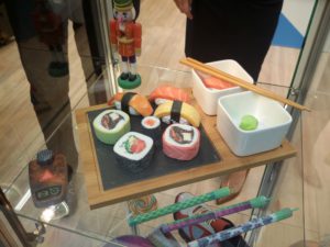 Hunger? Bei Stratasys gab es - nicht essbares - Sushi zu bewundern.
