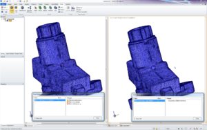 Ein anderes Spezialgebiet von SpaceClaim: Die Reparatur von Gittermodellen, beispielsweise im STL-Format.