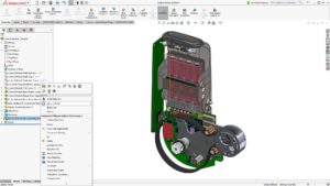 Der Batteriehalter aus Autodesk Inventor lässt sich in SolidWorks 2017 per Knopfdruck aktualisieren (Alle Bilder: SolidWorks).