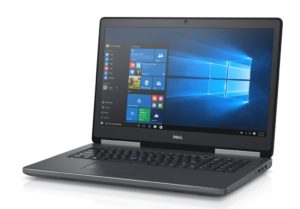 Das 17,3 Zoll-Gehäuse schafft bei derDell Precision 7710 Platz für einen eigenem Ziffernblock (Bild: Dell).