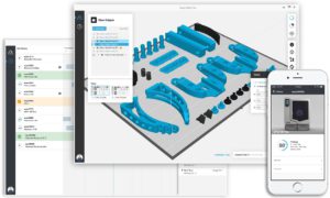 Mit Grabcad Print lassen sich Baugruppen automatisiert platzieren und der Druck remote überwachen.