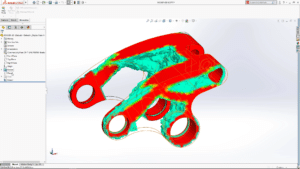 SolidWorks integriert in SolidWorks 2018 eine Topologieoptimierung (Bild: SolidWorks).