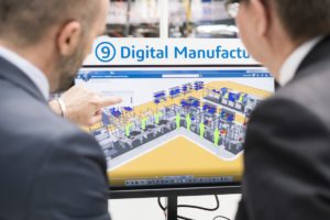 Digital Manufacturing-Software auf dem Bildschirm