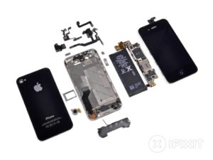 Geöffnetes iPhone 4s von iFixit