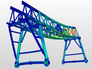 Portalkran-Simulation in Simscale