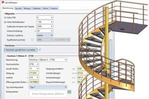 Spindeltreppe in HiCAD 2021