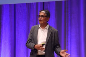 Manish Kumar, CEO von SolidWorks, bei der 3DExperience Conference 2022.